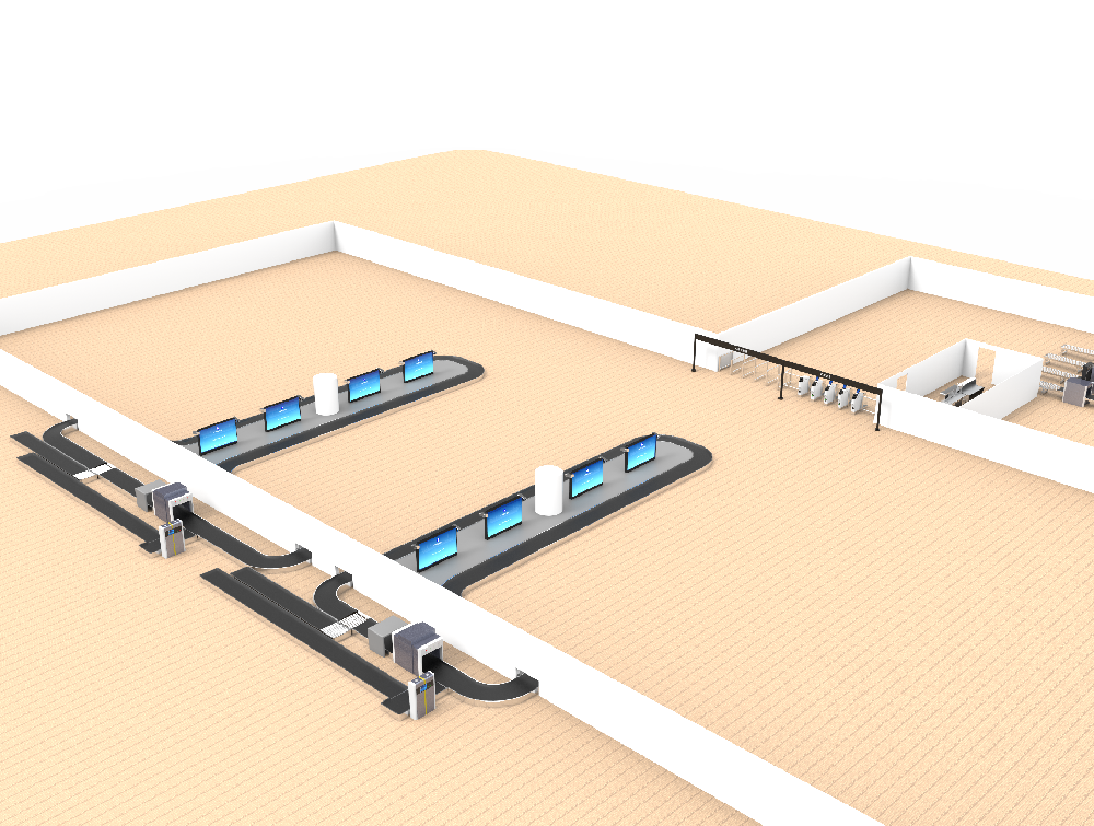 Pre-inspection system for check-in luggage